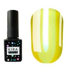 Гель-лак Kira Nails Vitrage №V03 жовто-зелений вітражний, 6 мл