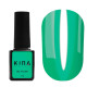 Гель-лак Kira Nails Vitrage №V06 зелено-бірюзовий вітражний, 6 мл