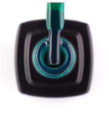 Гель-лак Kira Nails Vitrage №V06 зелено-бірюзовий вітражний, 6 мл