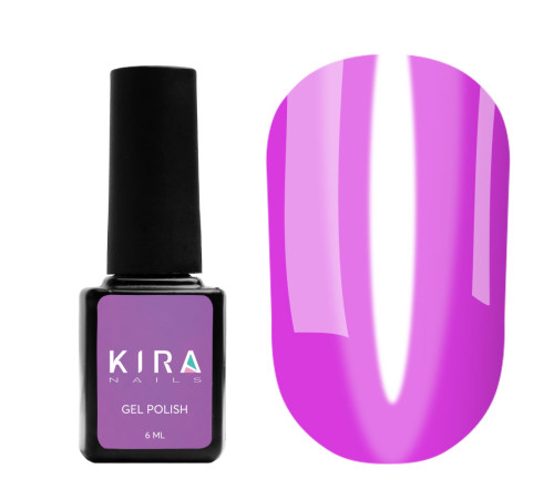 Гель-лак Kira Nails Vitrage №V11 фіолетово-рожевий вітражний, 6 мл
