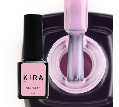 Гель-лак Kira Nails №001 розовый для френча, полупрозрачная эмаль, 6 мл