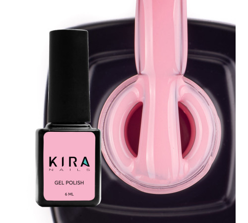 Гель-лак Kira Nails №008 яскраво-рожевий для френча емаль, 6 мл