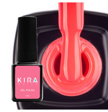 Гель-лак Kira Nails №016 дуже яскравий малиновий неоновий, 6 мл