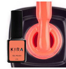 Гель-лак Kira Nails №019 морквяний неоновий, 6 мл