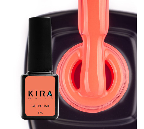 Гель-лак Kira Nails №019 морквяний неоновий, 6 мл