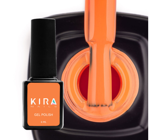 Гель-лак Kira Nails №021 оранжевый эмаль, 6 мл