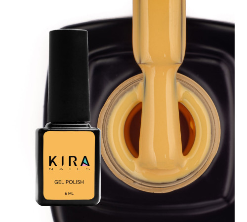 Гель-лак Kira Nails №023 желтый эмаль, 6 мл