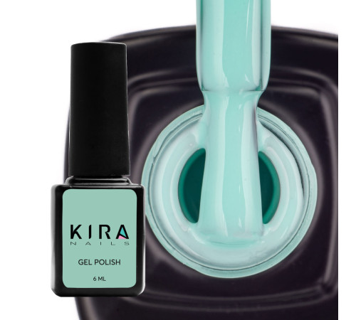 Гель-лак Kira Nails №026 світлий бірюзовий емаль, 6 мл