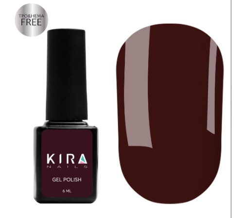 Гель-лак Kira Nails №032 HEMA/TPO free, сливовий емаль, 6 мл