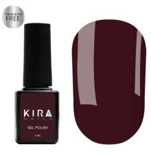 Гель-лак Kira Nails №033 HEMA/TPO free, бургунді емаль, 6 мл