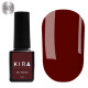 Гель-лак Kira Nails №034 HEMA/TPO free, темно-червоний емаль, 6 мл