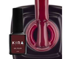 Гель-лак Kira Nails №034 темно-червоний емаль, 6 мл