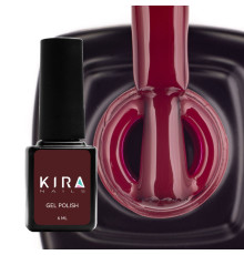 Гель-лак Kira Nails №034 темно-красная эмаль, 6 мл