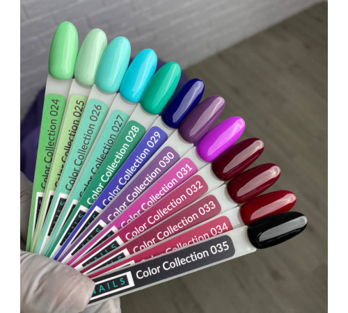 Гель-лак Kira Nails №035 чорний емаль, 6 мл