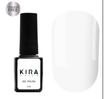 Гель-лак Kira Nails №036 HEMA/TPO free, білий емаль, 6 мл