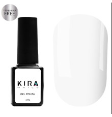 Гель-лак Kira Nails №036 HEMA/TPO free, белый эмаль, 6 мл
