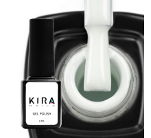 Гель-лак Kira Nails №036 білий емаль, 6 мл