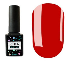 Гель-лак Kira Nails №037 яскраво-червоний емаль, 6 мл