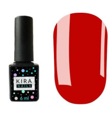 Гель-лак Kira Nails №037 яскраво-червоний емаль, 6 мл