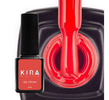 Гель-лак Kira Nails №037 яскраво-червоний емаль, 6 мл