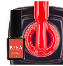 Гель-лак Kira Nails №037 яскраво-червоний емаль, 6 мл