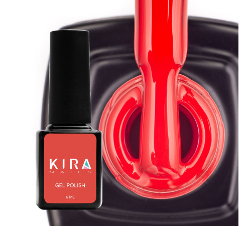 Гель-лак Kira Nails №037 яскраво-червоний емаль, 6 мл