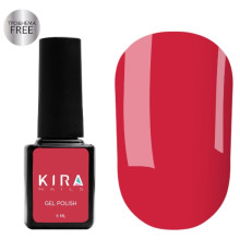 Гель-лак Kira Nails №038 HEMA/TPO free, червоний емаль, 6 мл
