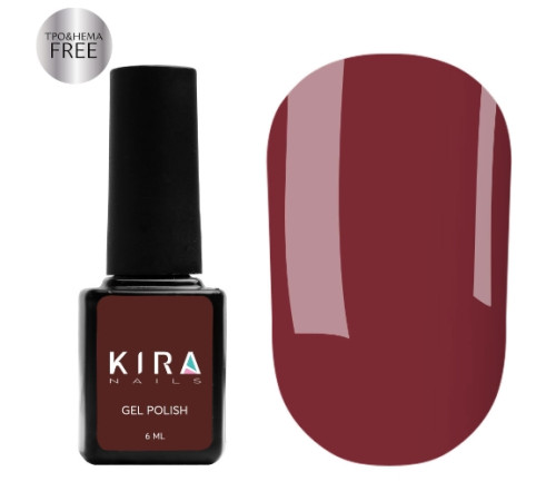 Гель-лак Kira Nails №039 HEMA/TPO free, коричневий емаль, 6 мл