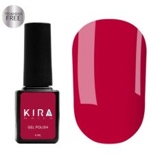 Гель-лак Kira Nails №040 HEMA/TPO free, темно-красная эмаль, 6 мл
