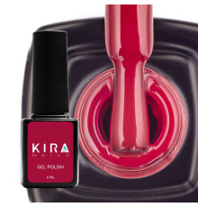 Гель-лак Kira Nails №040 темно-красная эмаль, 6 мл