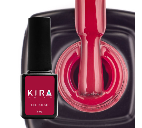 Гель-лак Kira Nails №040 темно-червоний емаль, 6 мл