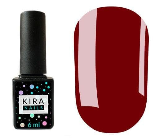 Гель-лак Kira Nails №041 малиновий емаль, 6 мл