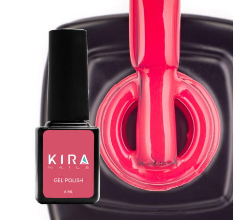 Гель-лак Kira Nails №042 малиновий емаль, 6 мл