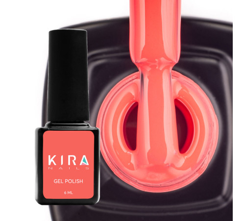 Гель-лак Kira Nails №043 приглушений малиновий емаль, 6 мл