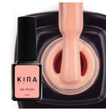 Гель-лак Kira Nails №047 приглушений персиково-бежевий емаль, 6 мл