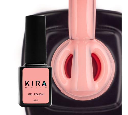 Гель-лак Kira Nails №048 персиково-рожевий емаль, 6 мл