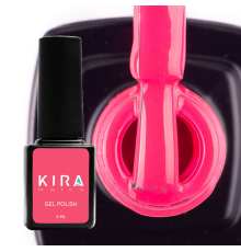 Гель-лак Kira Nails №051 яскравий рожево-кораловий емаль, 6 мл