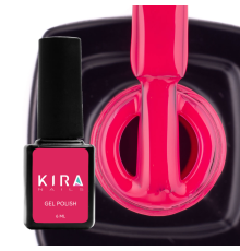 Гель-лак Kira Nails №052 світлий малиново-червоний емаль, 6 мл