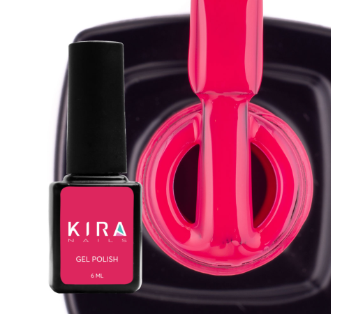 Гель-лак Kira Nails №052 світлий малиново-червоний емаль, 6 мл