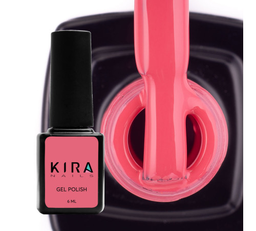 Гель-лак Kira Nails №053 приглушений малиново-рожевий емаль, 6 мл