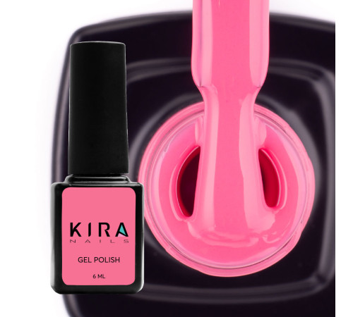 Гель-лак Kira Nails №058 темний рожевий емаль, 6 мл