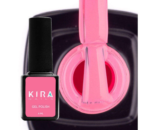 Гель-лак Kira Nails №059 насичений лососева-рожевий емаль, 6 мл
