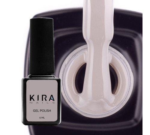 Гель-лак Kira Nails №066 світло-сірий емаль, 6 мл