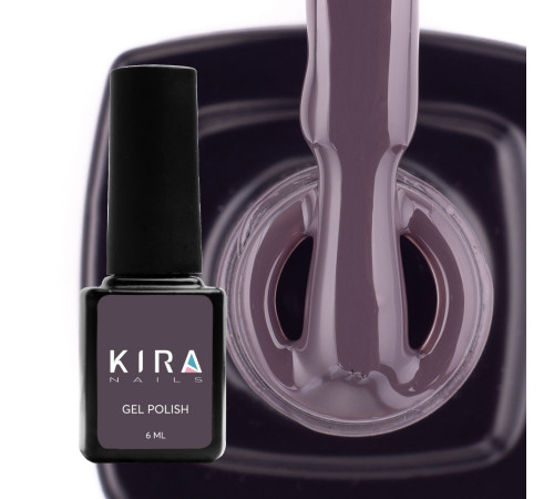 Гель-лак Kira Nails №067 темная фиолетовая эмаль, 6 мл