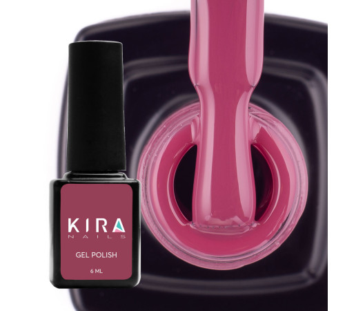 Гель-лак Kira Nails №069 винно-пурпурний емаль, 6 мл