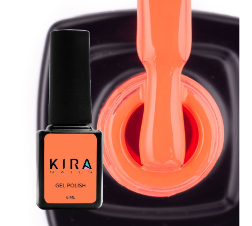 Гель-лак Kira Nails №072 помаранчевий емаль, 6 мл