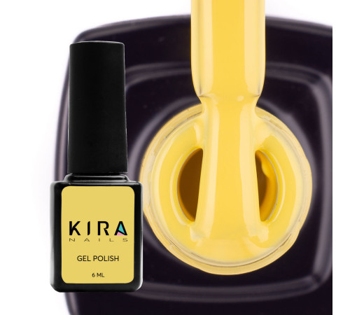 Гель-лак Kira Nails №073 сонячно-жовтий емаль, 6 мл