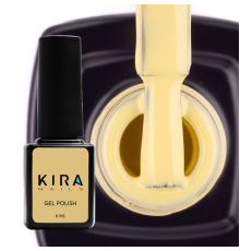 Гель-лак Kira Nails №075 світло-жовтий емаль, 6 мл