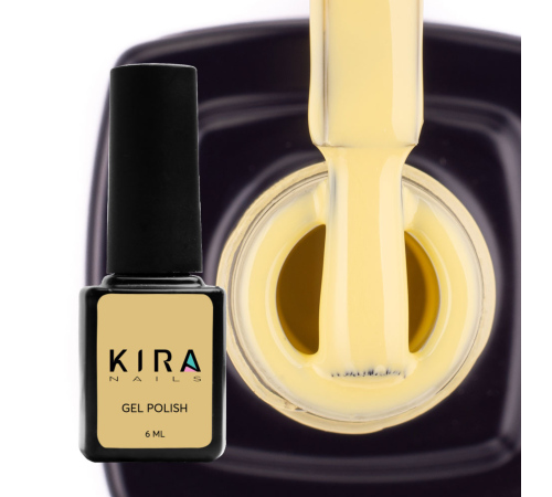 Гель-лак Kira Nails №075 світло-жовтий емаль, 6 мл