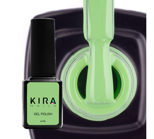 Гель-лак Kira Nails №076 ментоловий емаль, 6 мл